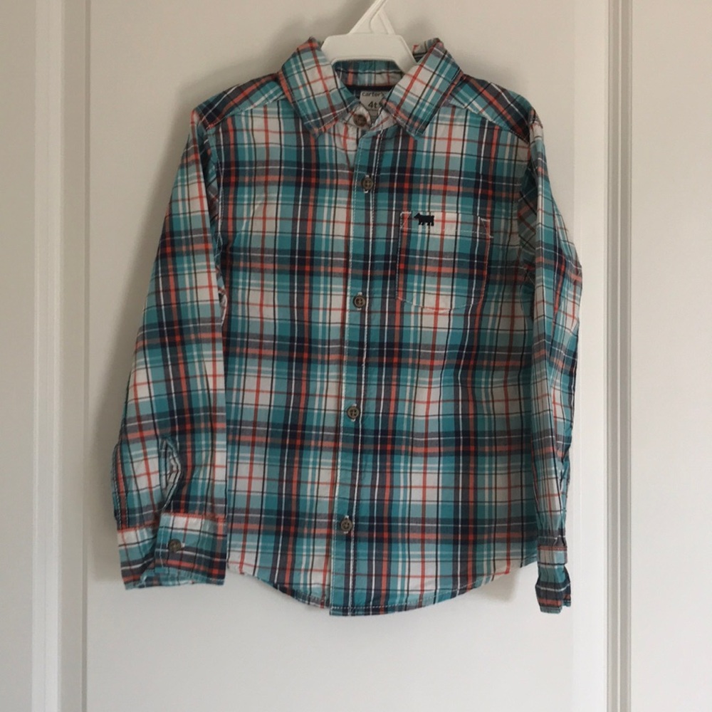 💫Carter’s Spring Plaid Button-up Shirt